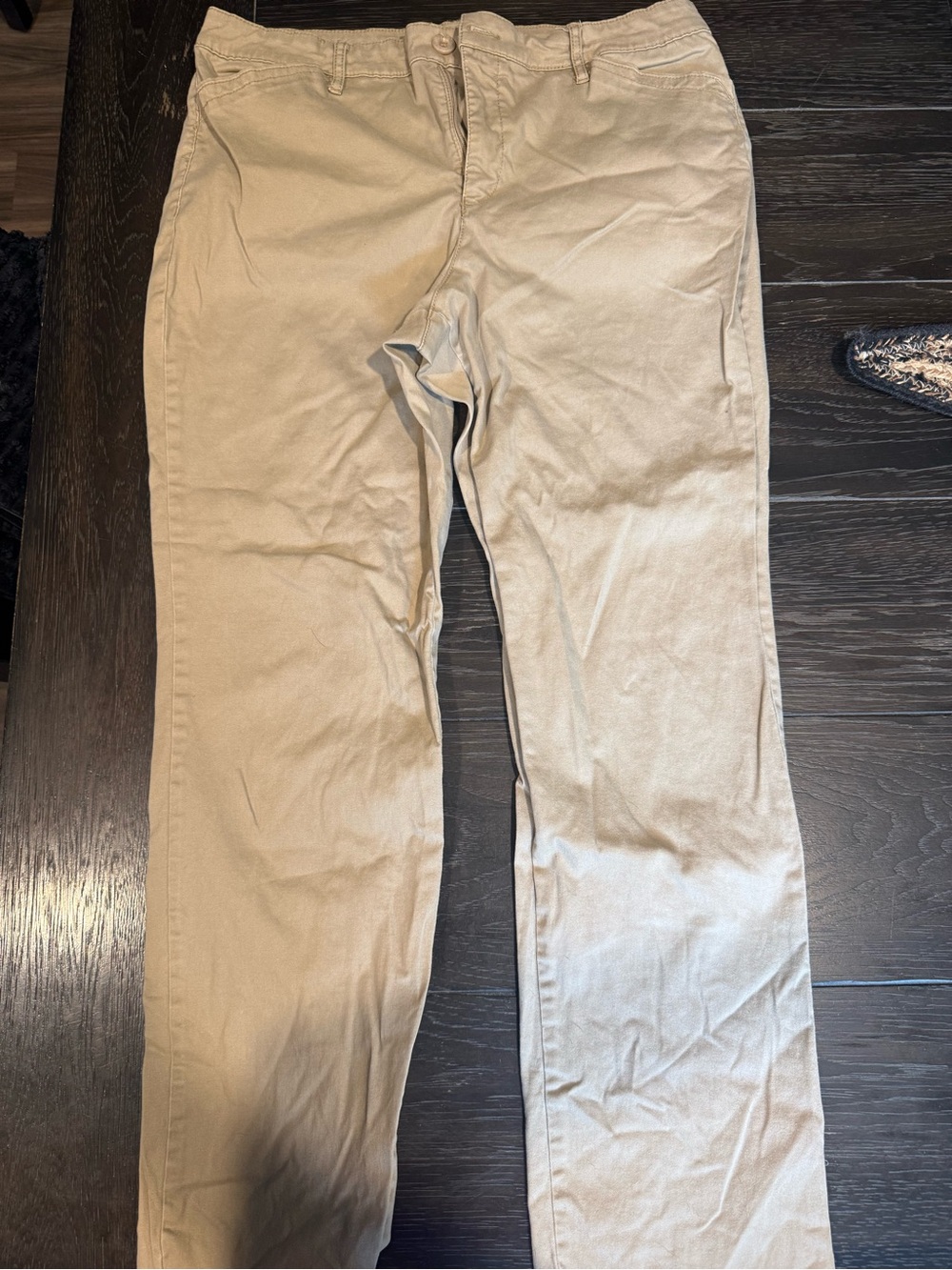 Gloria Vanderbilt Women's Straight Leg Trousers in Beige